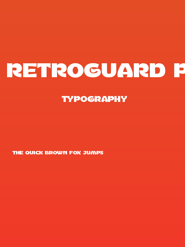 Retroguard Personal Use Poster