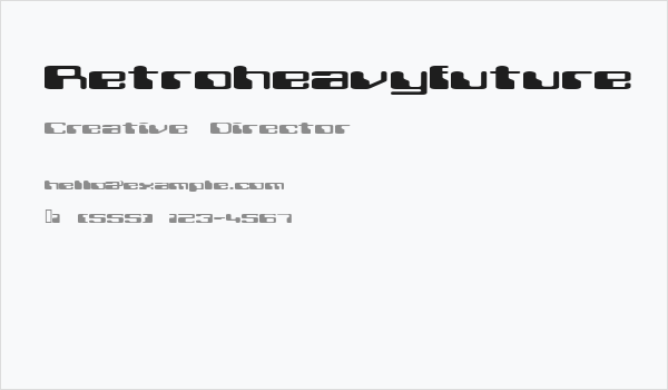 Retroheavyfuture Business Card