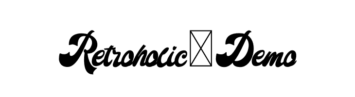 Retroholic - Demo  Скачать бесплатные шрифты