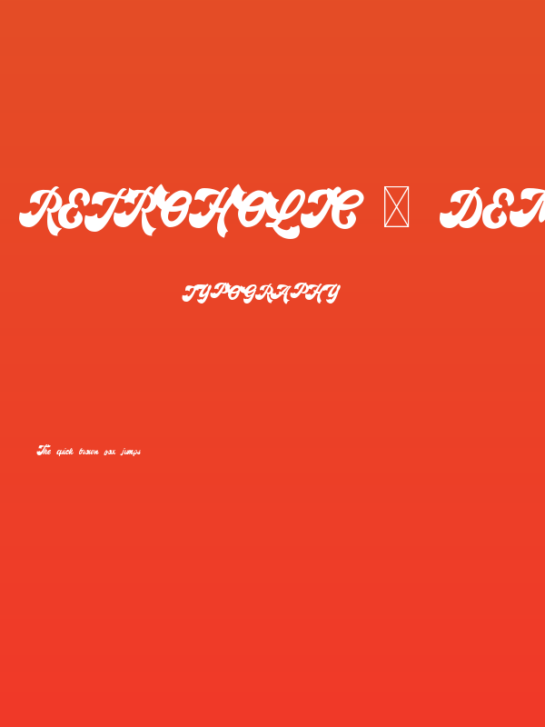 Retroholic - Demo Poster