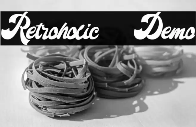 Retroholic - Demo Font examples