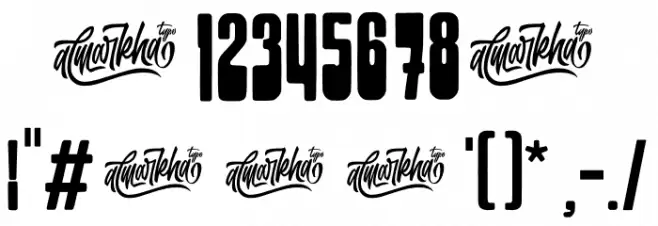 Retroholz Font OTHER CHARS