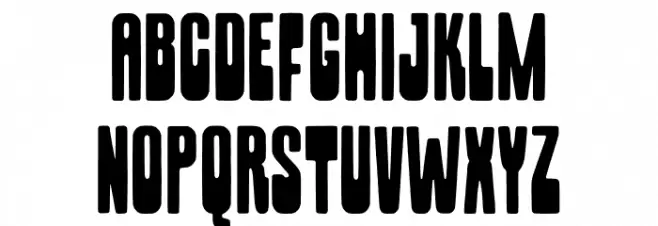 Retroholz फ़ॉन्ट लोअरकेस