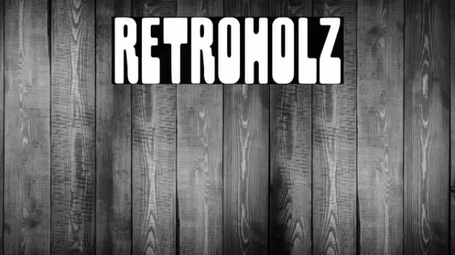 Retroholz Font examples