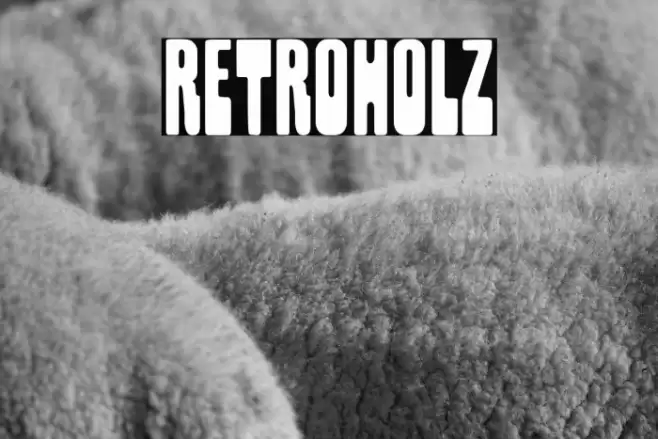 Retroholz Font examples