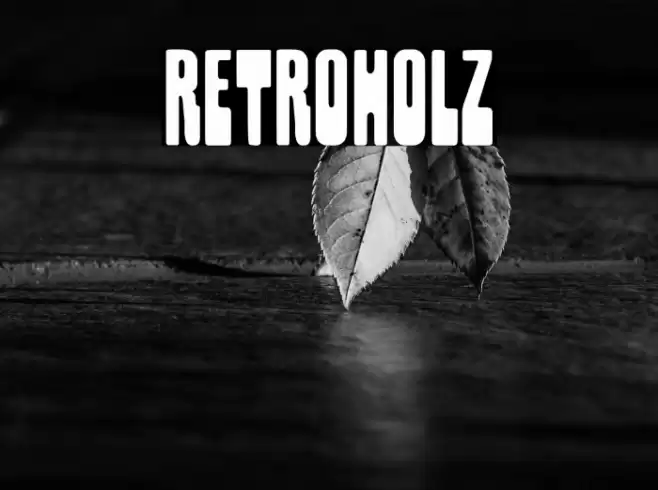 Retroholz Font examples