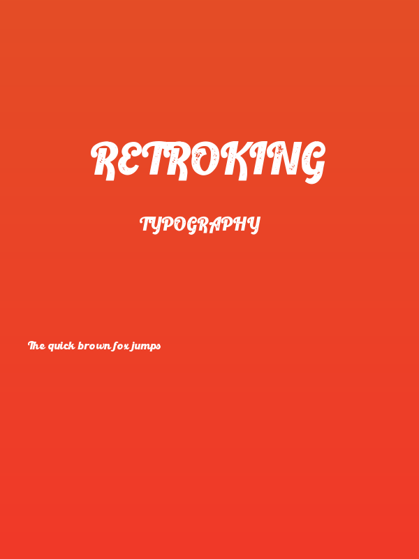 Retroking Poster