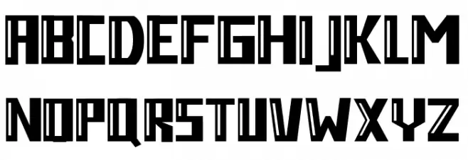 Retrolab Schriftart Groß