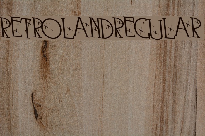 Retroland-Regular Font examples