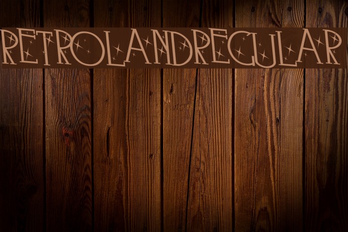 Retroland-Regular Font examples