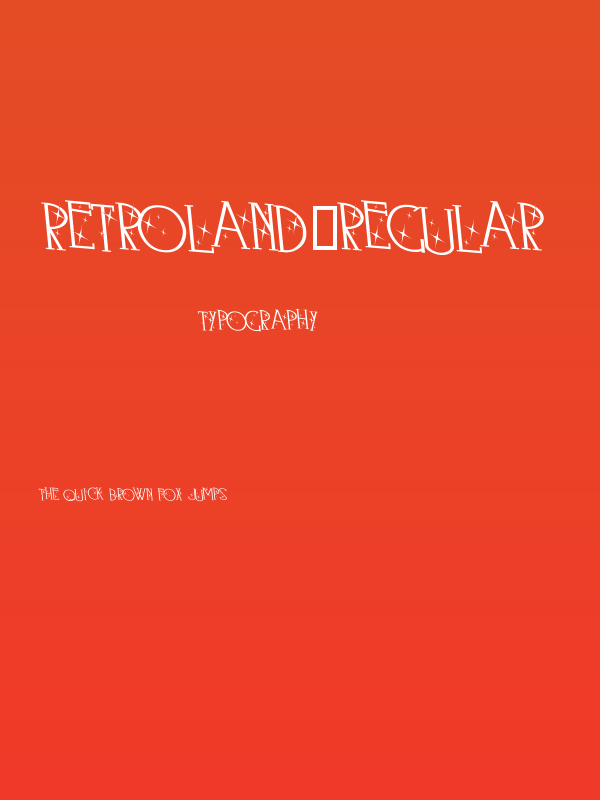 Retroland-Regular Poster