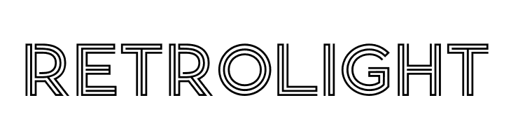 Retrolight  Frei Schriftart Herunterladen