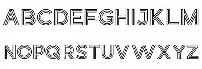 Retrolight Polices MAJUSCULES