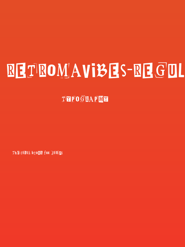 RetromaVibes-Regular Poster