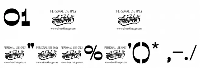 Retroman Bold Font OTHER CHARS