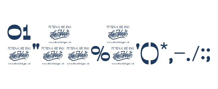 Retroman Bold Other Characters