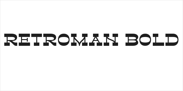 Retroman Bold Logo