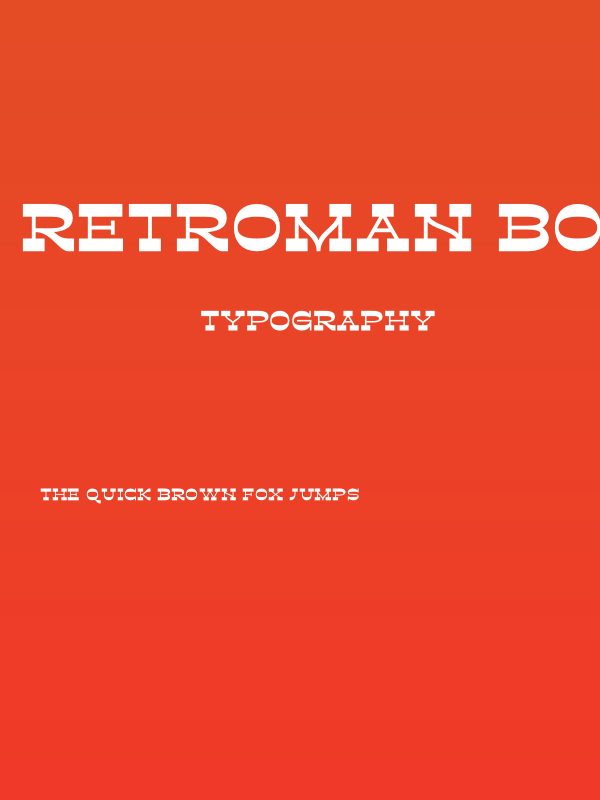 Retroman Bold Poster
