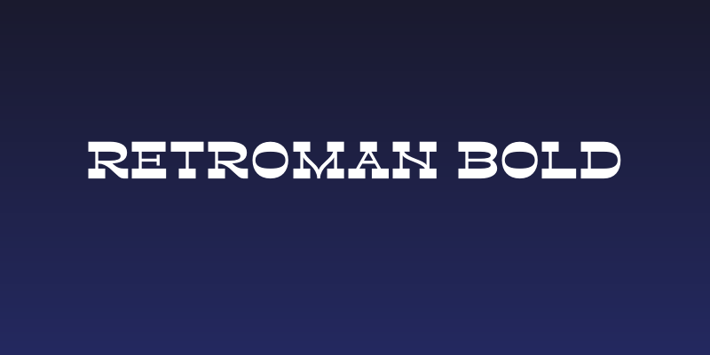 Retroman Bold Social Header