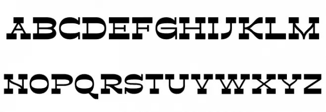 Retroman Bold Schriftart Kleinbuchstaben