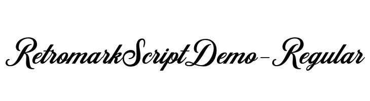 RetromarkScriptDemo-Regular  Fuentes Gratis Descargar