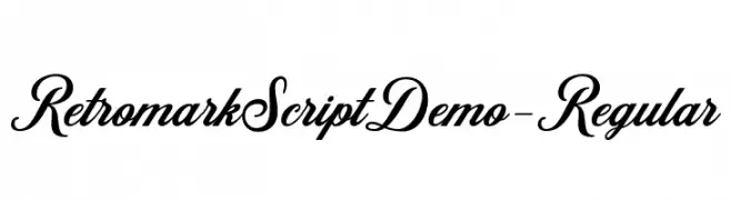 RetromarkScriptDemo-Regular  Fuentes Gratis Descargar