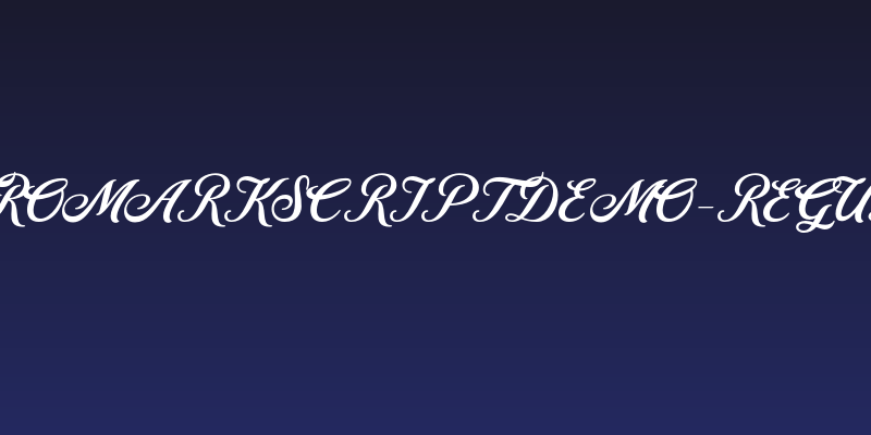 RetromarkScriptDemo-Regular Social Header