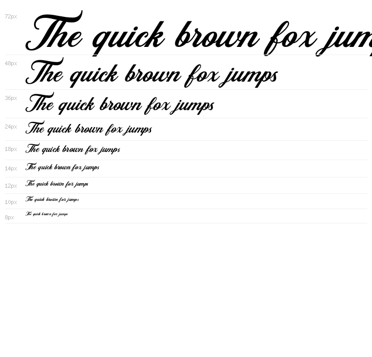 RetromarkScriptDemo-Regular Waterfall