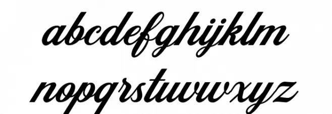 RetromarkScriptDemo-Regular 字体 小写