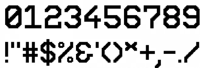 Retron2000 フォント その他の文字