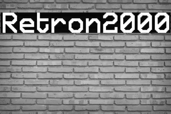 Retron2000 Font examples