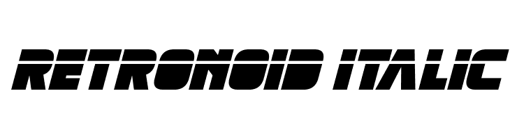 Retronoid Italic  免费字体下载