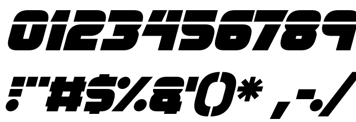 Retronoid Italic Font OTHER CHARS