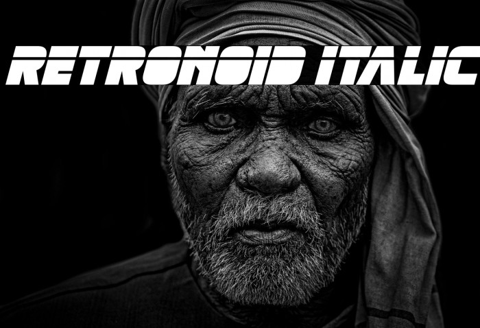 Retronoid Italic Example 1