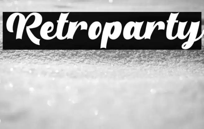 Retroparty Font examples