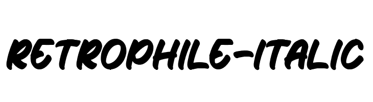 Retrophile-Italic  Descarca Fonturi Gratis