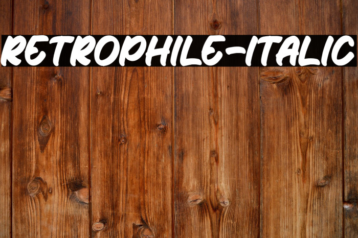 Retrophile-Italic Example 3