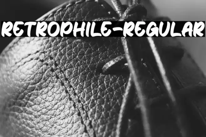 Retrophile-Regular Font examples
