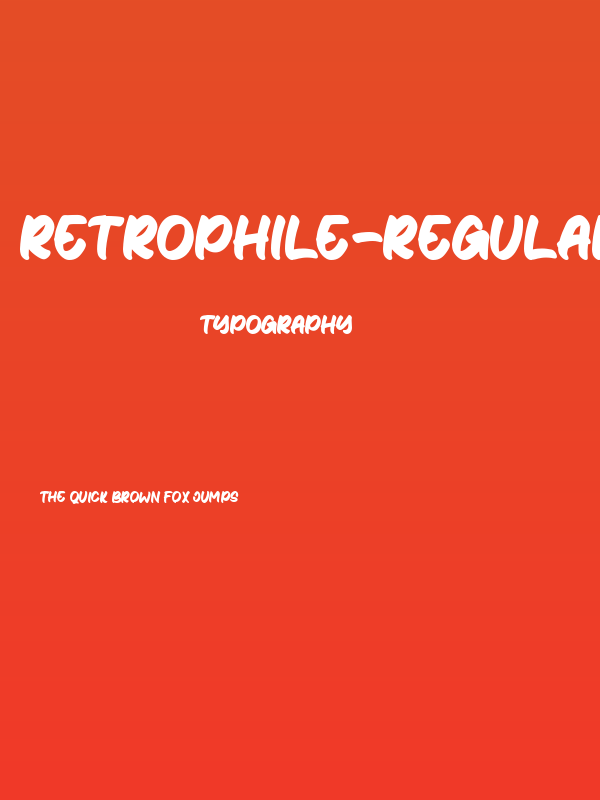 Retrophile-Regular Poster