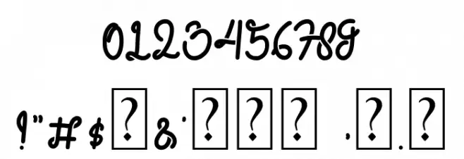 Retropia Font OTHER CHARS