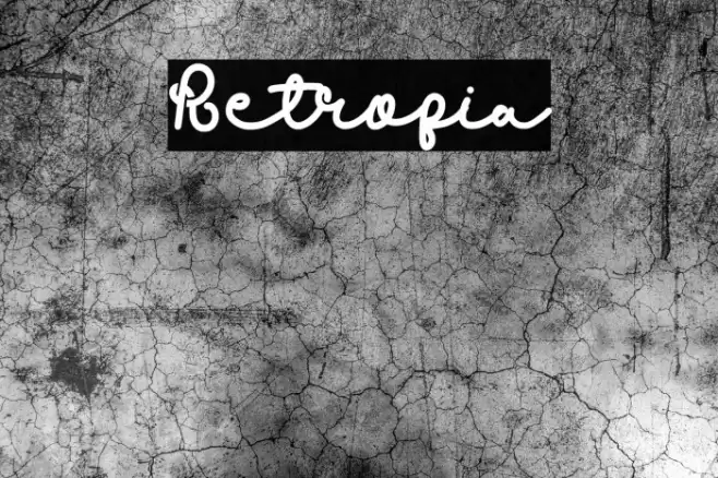 Retropia Font examples