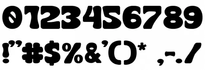 Retropulse Font OTHER CHARS