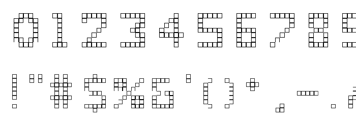 Retroscape III Regular Font OTHER CHARS