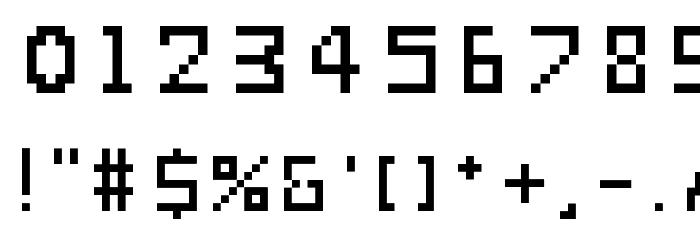 Retroscape Regular Font OTHER CHARS