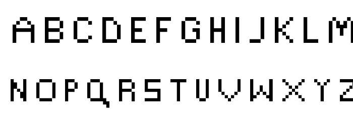 Retroscape Regular Font LOWERCASE