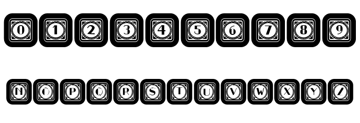 Retrospective Capitals 1 Regular Font OTHER CHARS