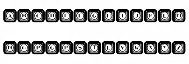 Retrospective Capitals 1 Regular 字体 小写