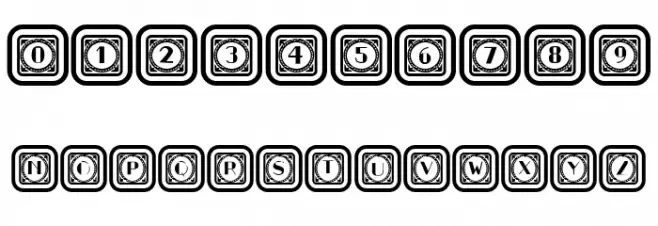 Retrospective Capitals 10 Regular Font OTHER CHARS