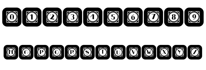 Retrospective Capitals 11 Regular Font OTHER CHARS