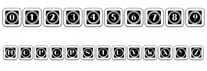 Retrospective Capitals 13 Regular Font OTHER CHARS